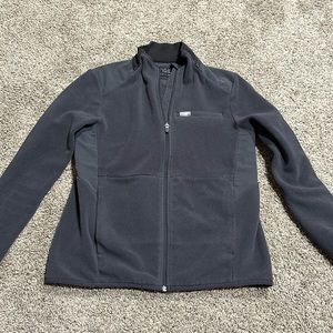 Figs on shift fleece jacket- deep charcoal